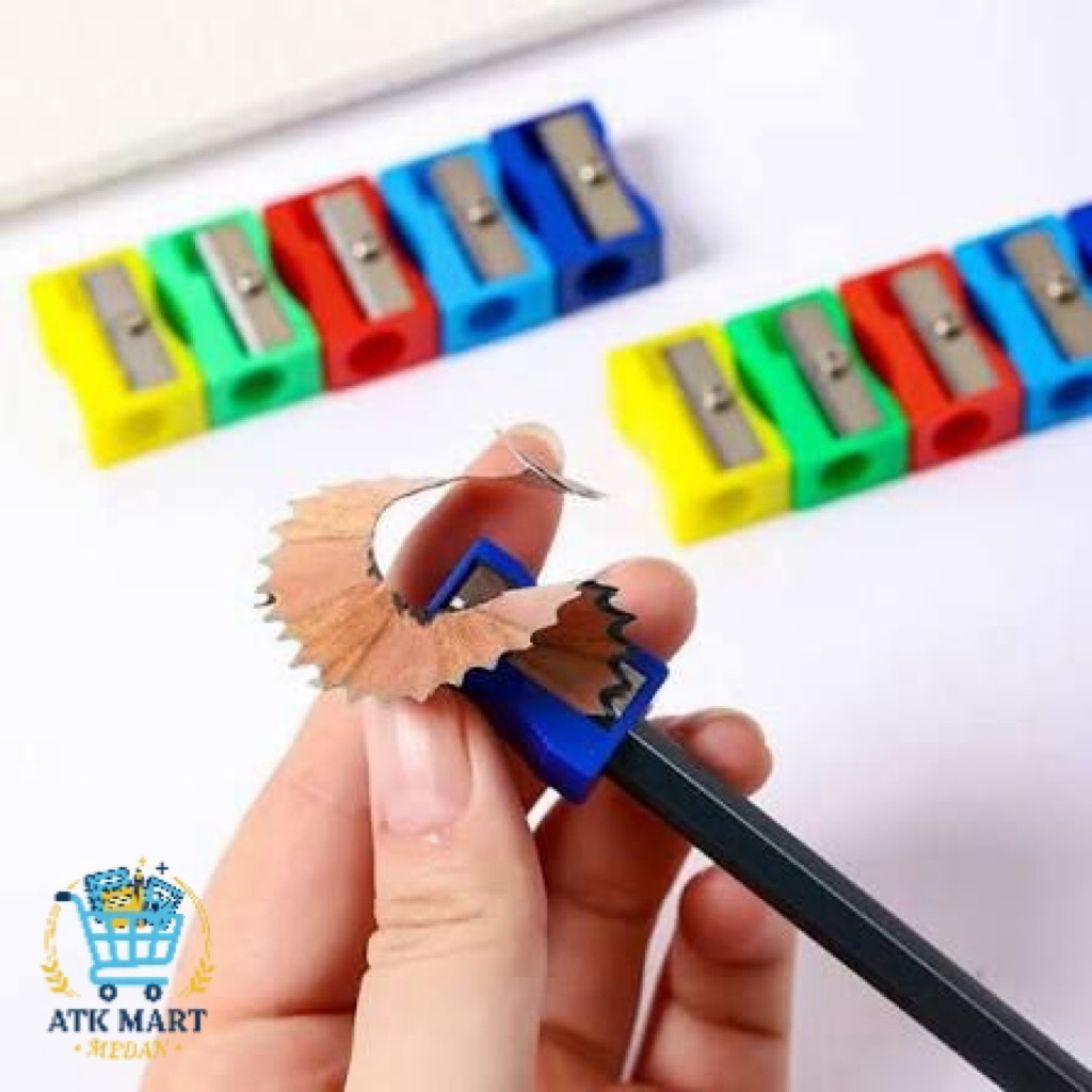 Rautan Pensil Manual Satuan / Serutan Pensil Anak Sekolah Lucu Pastel Colorful