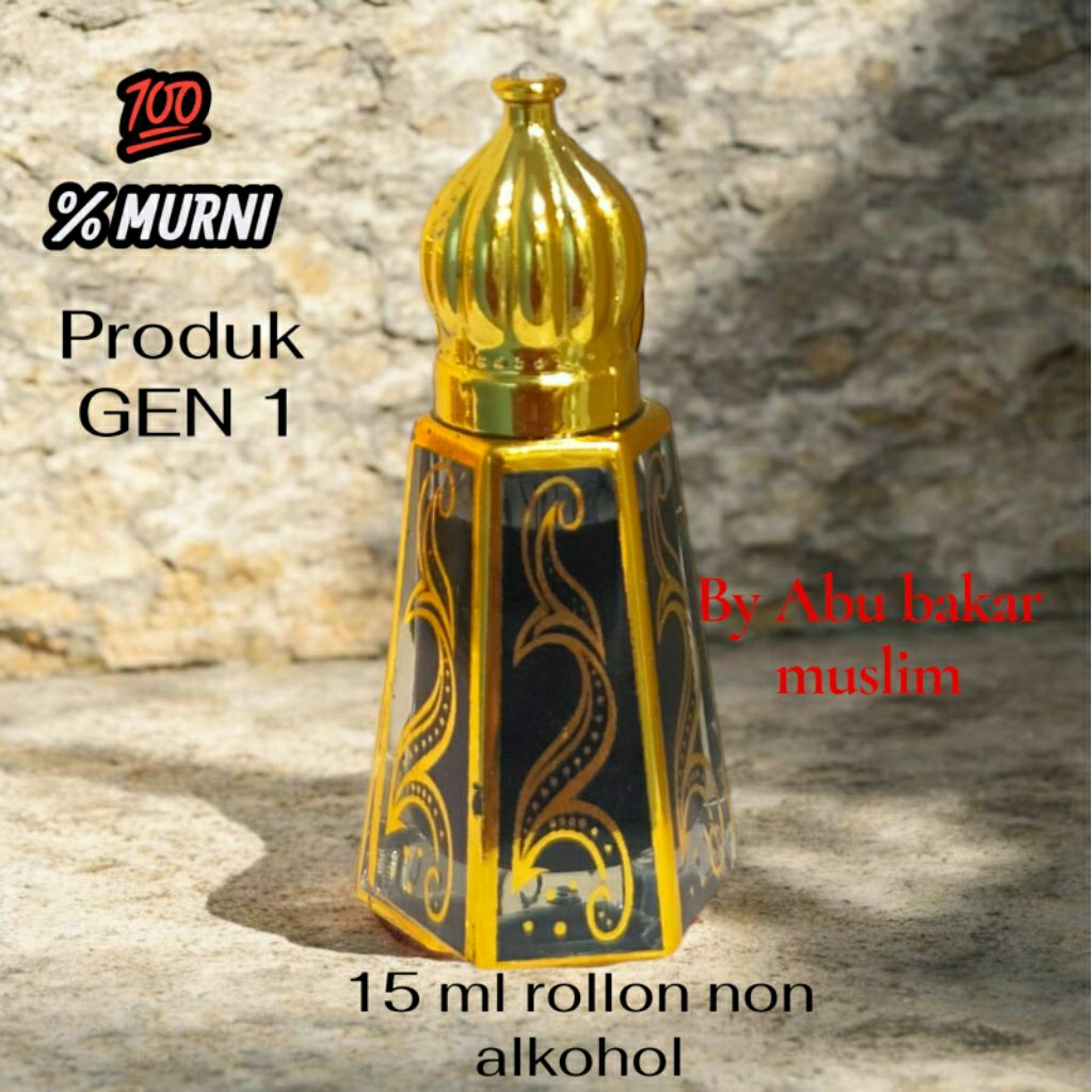 Minyak Wangi Kasturi Hitam Super Asli Original 15 ml botol rollon