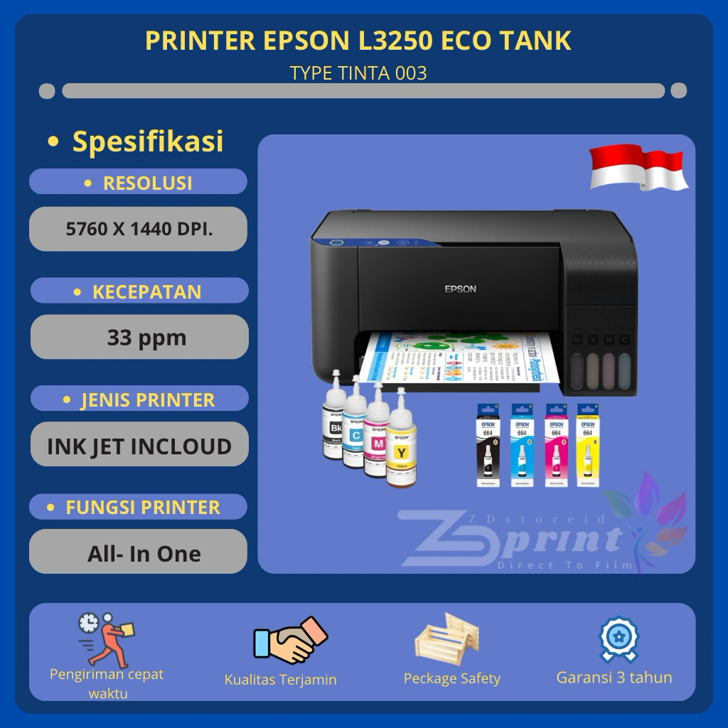 Printer Epson L3250 EcoTank Scan&Fotocopy