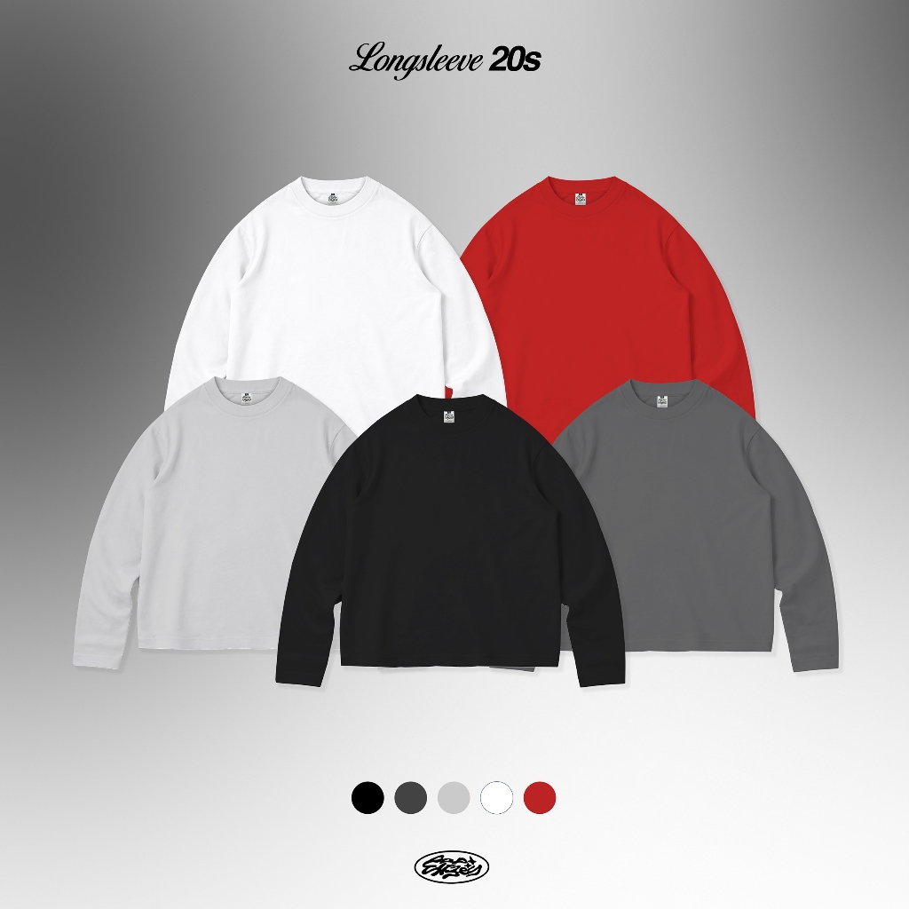 Popsicles Longsleeve Boxy Polos 20s – Kaos Boxy Crop Longsleeve