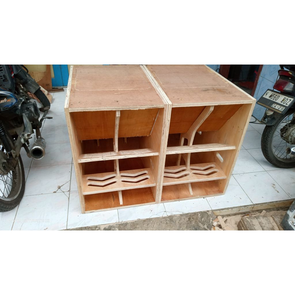 Box speaker F1 uap 10 inch single, tahan lama bahan multiplek 12 mm semi Meranti