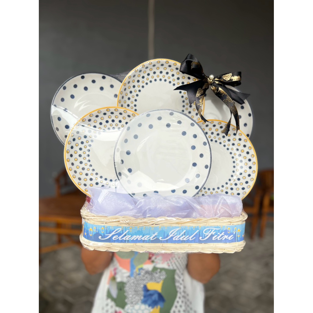parcel piring set/parcel piring kramik/parcel piring lebaran/parcel piring idul fitri
