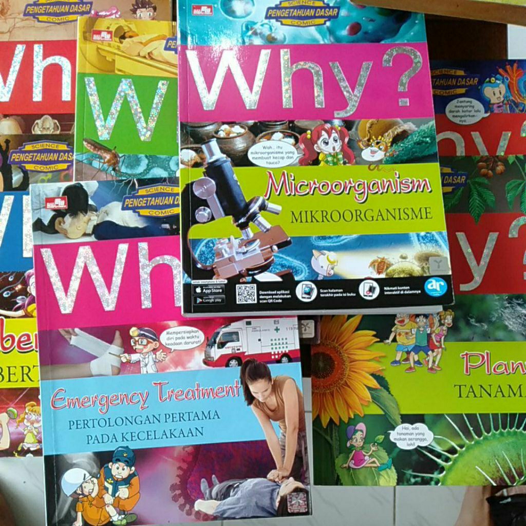 buku edukasi seri why komik sains dan pengetahuan anak kondisi bekas baik