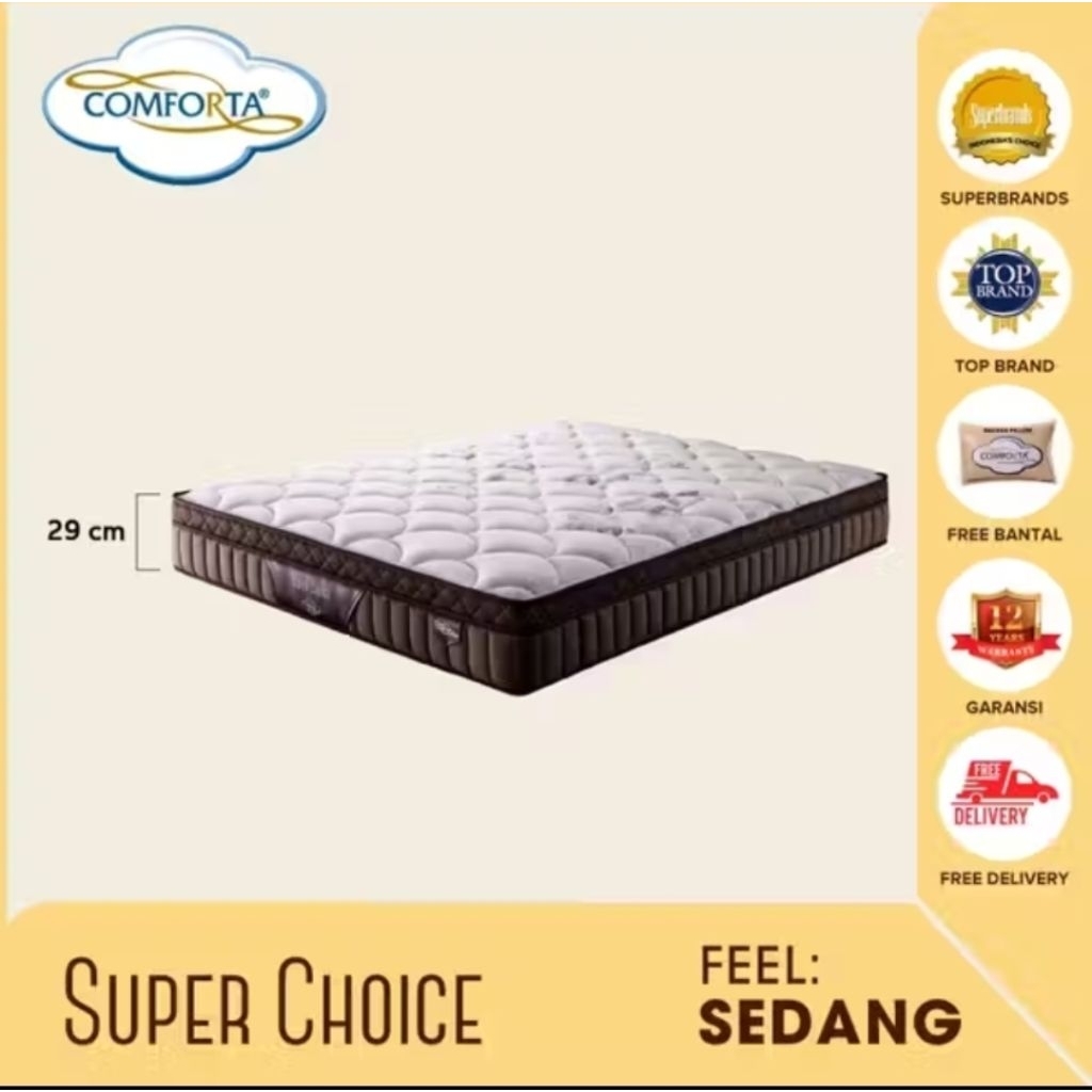 [COMFORTA_BANJARMASIN] KASUR SPRING BED COMFORTA SUPER CHOICE