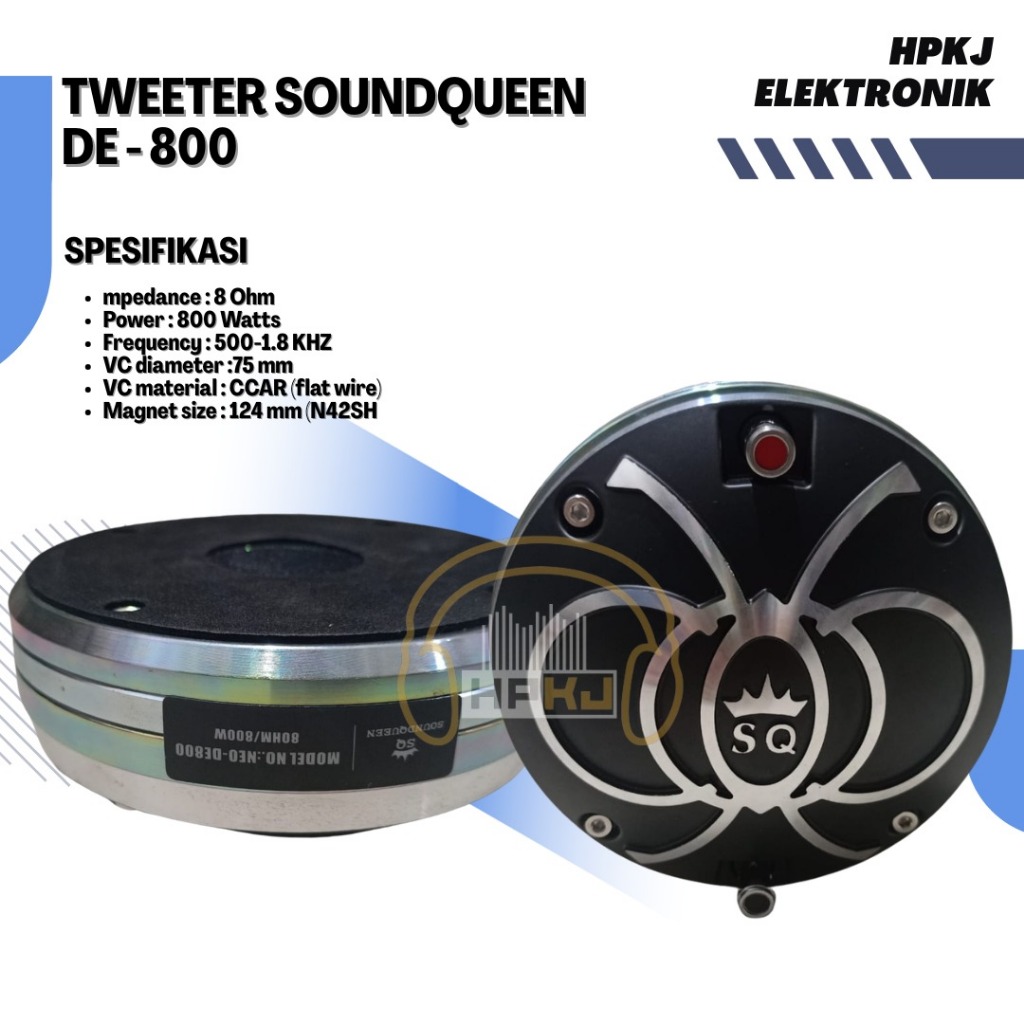 DRIVER TWEETER SOUNDQUEEN NEO DE 800 Tweeter Sound queen DE800 NEO DE-800