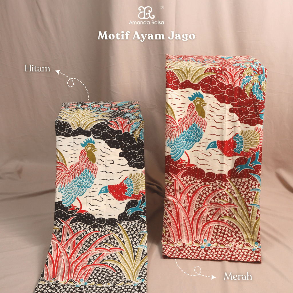 Kain Batik Meteran Potongan Motif Ayam Jago