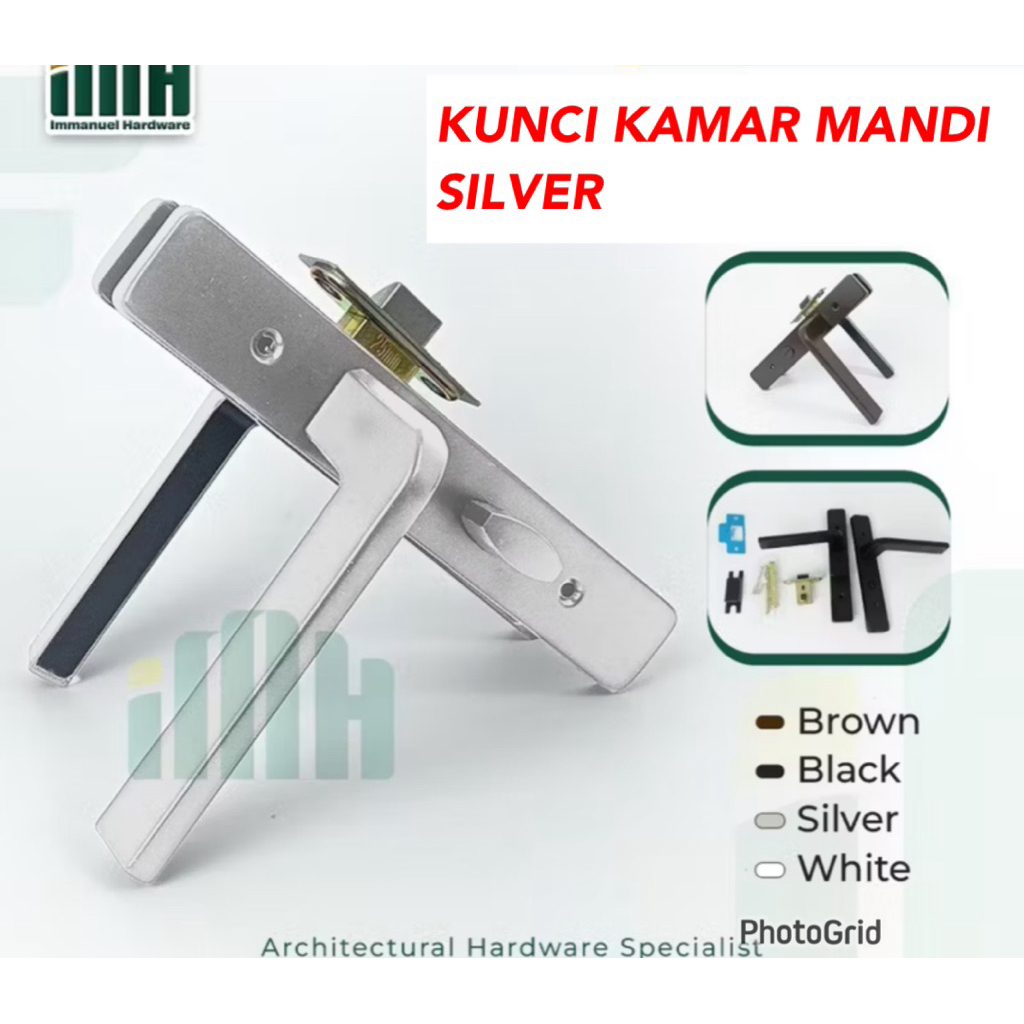 KUNCI PINTU KAMAR MANDI HANDLE PINTU KAMAR MANDI kunci pintu kamar mandi pvc/ kunci kamar mandi stai