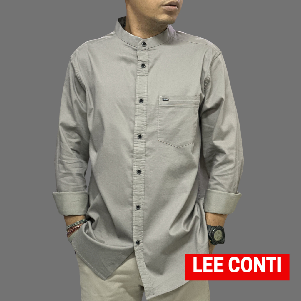 LEE CONTI Kemeja Pria Panjang Koko (KCA)