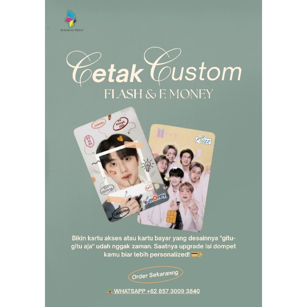 CUSTOM CARD UV PRINT KEREN