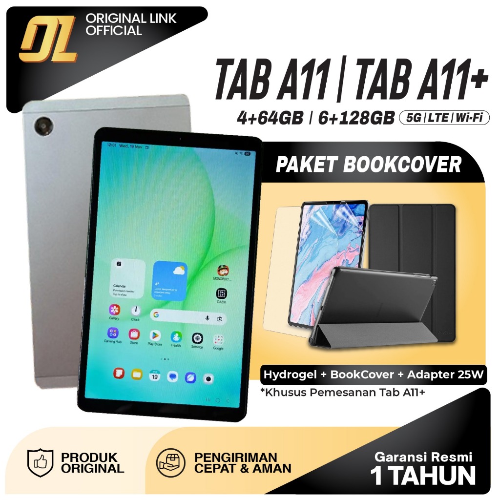 Samsung Galaxy Tab A11+ Plus A11 Wifi LTE 5G 4/64 GB 6/128 GB Tablet Android