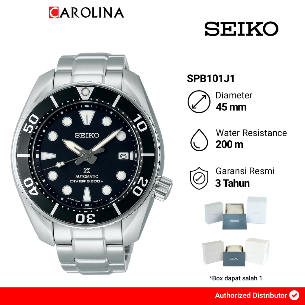 Jam Tangan Pria SEIKO Prospex SPB101J1 Sumo Automatic Black Dial