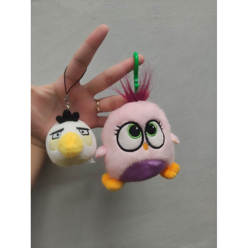 Boneka gantungan kunci/ gantungan tas/ bag charm angry birds hatclings original