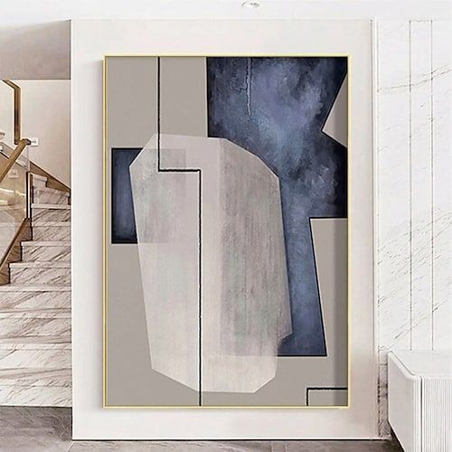 Dekorasi Dinding Lukisan Abstrak Kamar tidur 150 x 100 cm plus frame