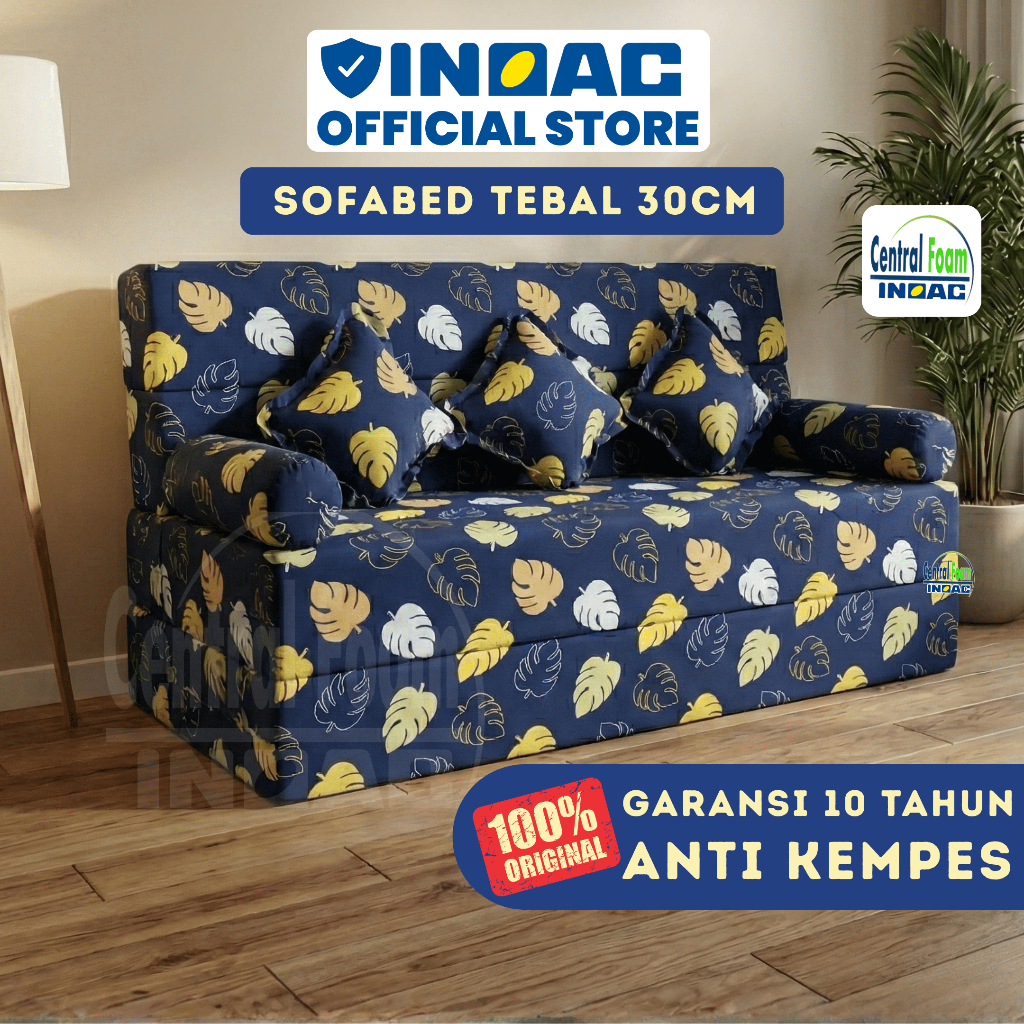 Sofabed INOAC Tebal 30cm semua ukuran Kursi Minimalis Sofa Bed INOAC