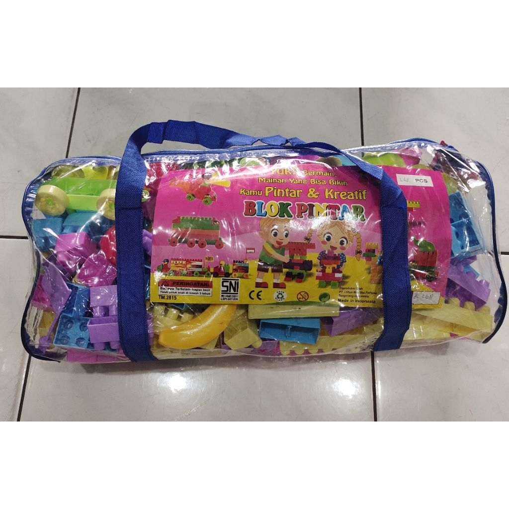 MAINAN ANAK BLOCK PINTAR HANLO 268 PCS