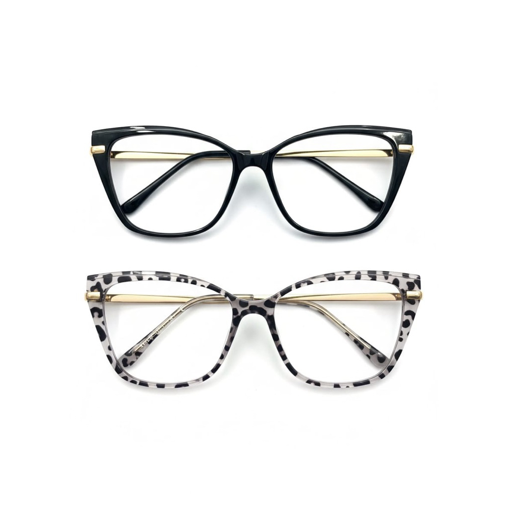 SGA01-02 / Kacamata Segi Wanita Pria / Frame Full Rim Kacamata Kotak Cewek Cowok / Fashion Glasses /