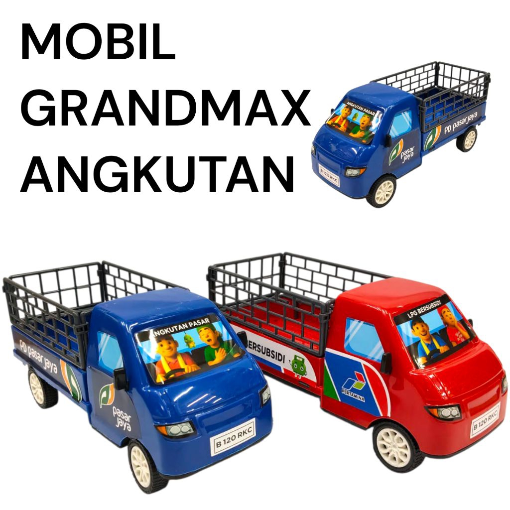 MAINAN MOBIL ANGKUTAN JENIS GRANDMAX/MAINAN PICKUP MUATAN/MAINAN ANAK MOBIL L300 ANGKUTAN