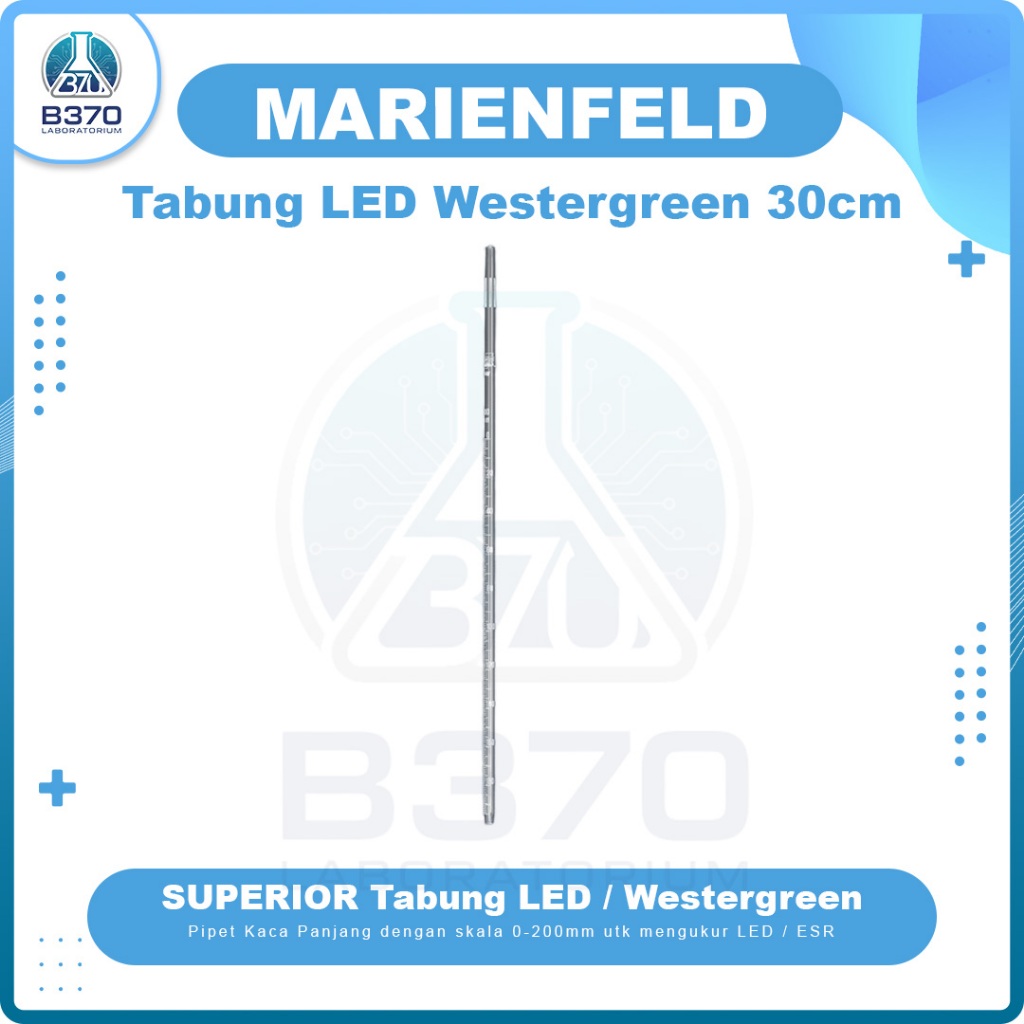 Superior Marienfeld Tabung LED / Pipet Westergreen Glass / Kaca 30cm