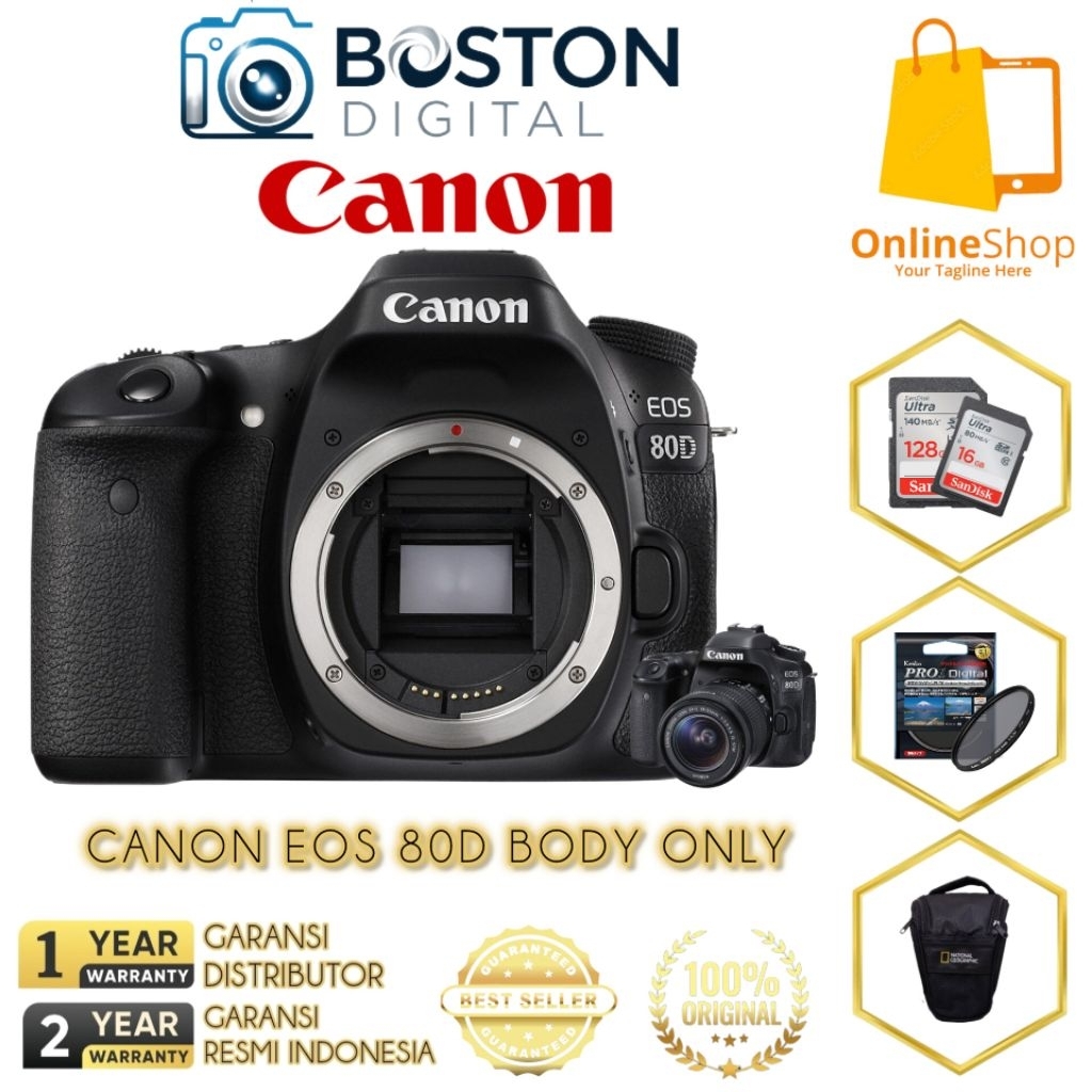 CANON EOS 80D BODY ONLY / CANON DSLR 80D BODY ONLY