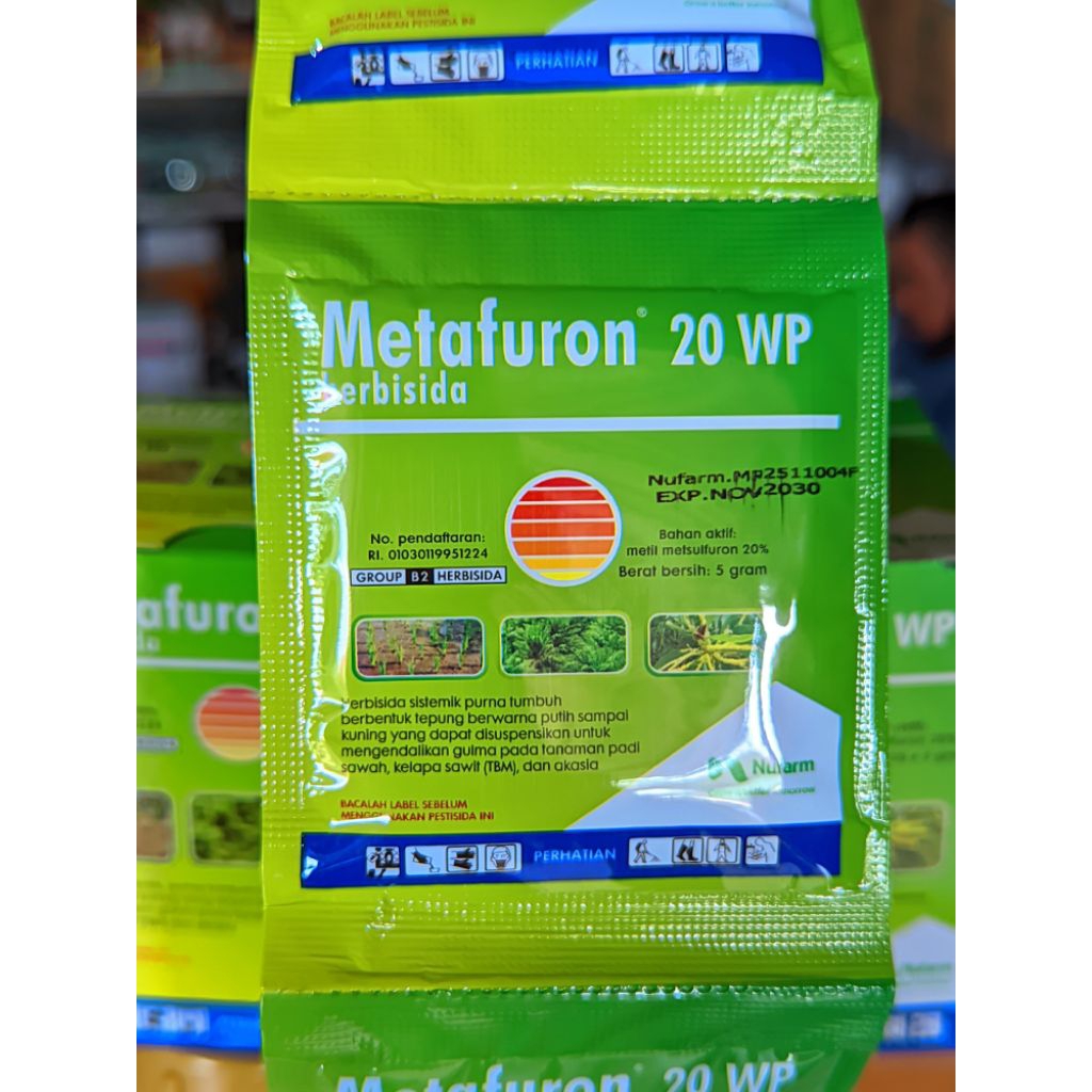 HERBISIDA METAFURON 20 WP 5 GRAM