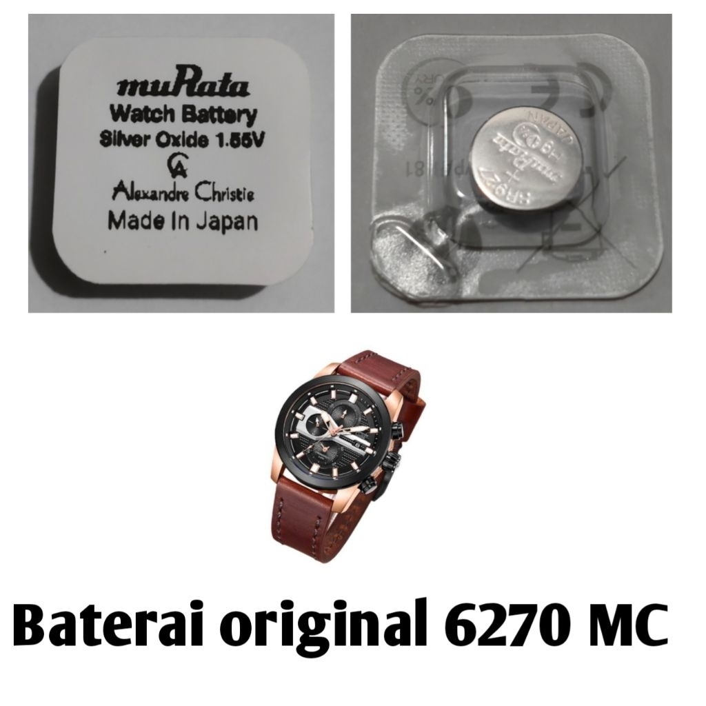 Baterai jam Alexandre Christie original 6270MC