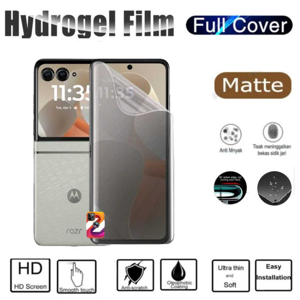 Anti gores jelly Hydrogel matte glare Motorola RAZR 60 pelindung layar hp