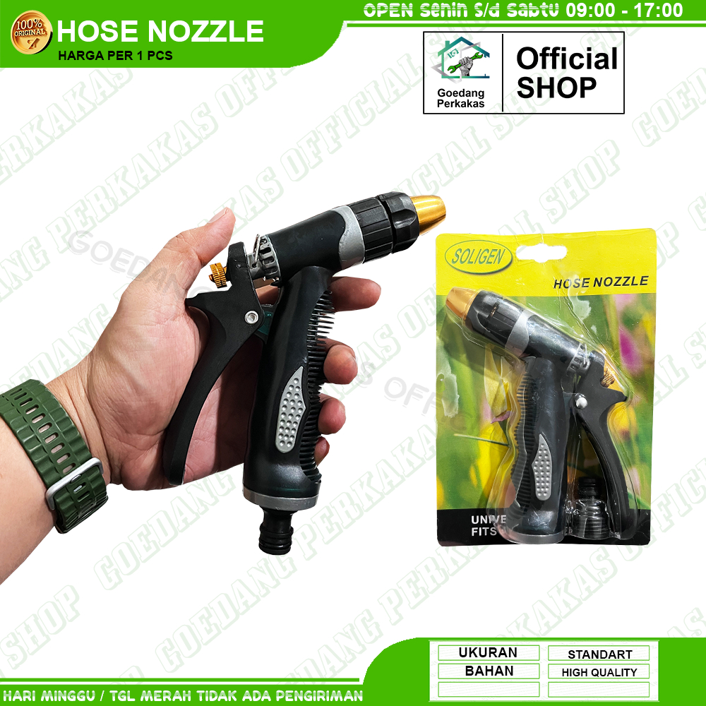 SOLIGEN Semprotan Air Jumbo 4023 Kuningan / Semprotan Taman Warna Random