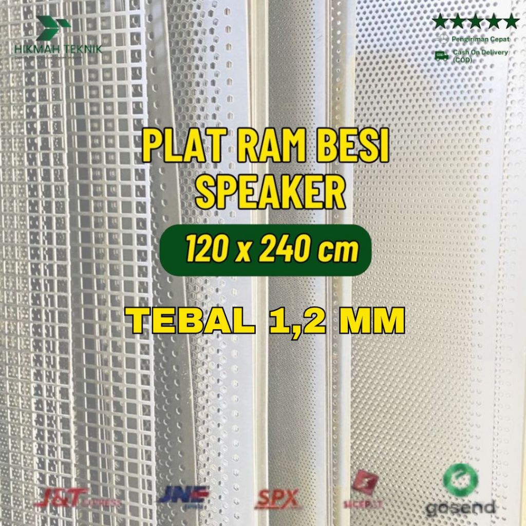 Plat Lubang Besi / Perforated 1,2mm x 1,2 M x 2,4 M dia. lubang 2 - 10 mm