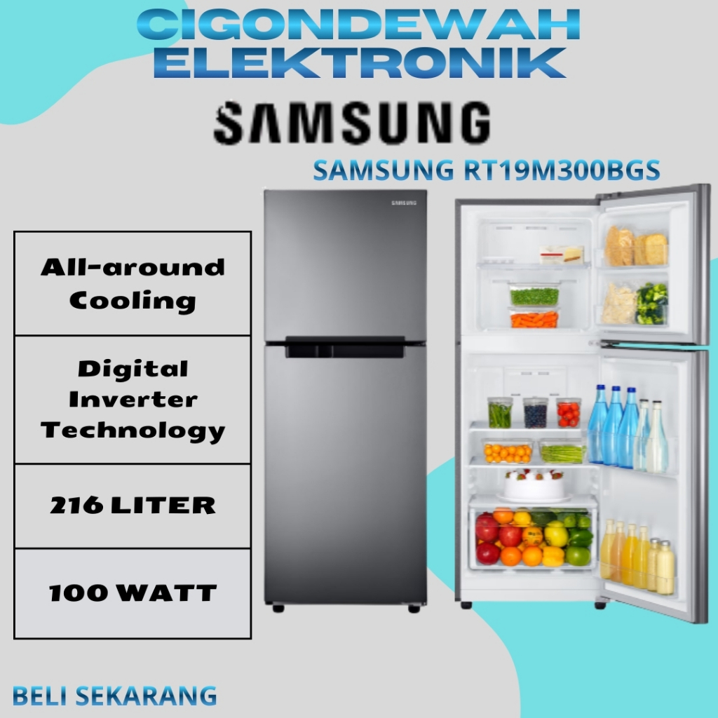 KULKAS Samsung 2 Pintu RT19M300BGS