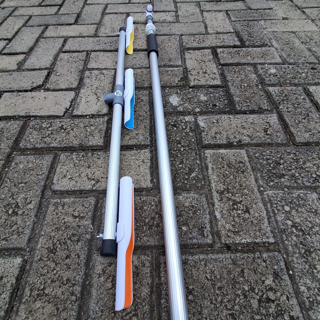 Jagrak tegek joran 2 multifungsi bisa buat mancing ngobok atau di darat panjang 200m bahan aluminium