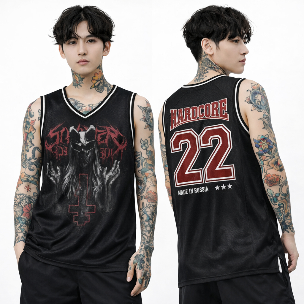 JERSEY BASKET METAL JERSEY BAND METAL HARDCORE JERSEY CASUAL SLAUGHTER TO PREVAIL UNISEX