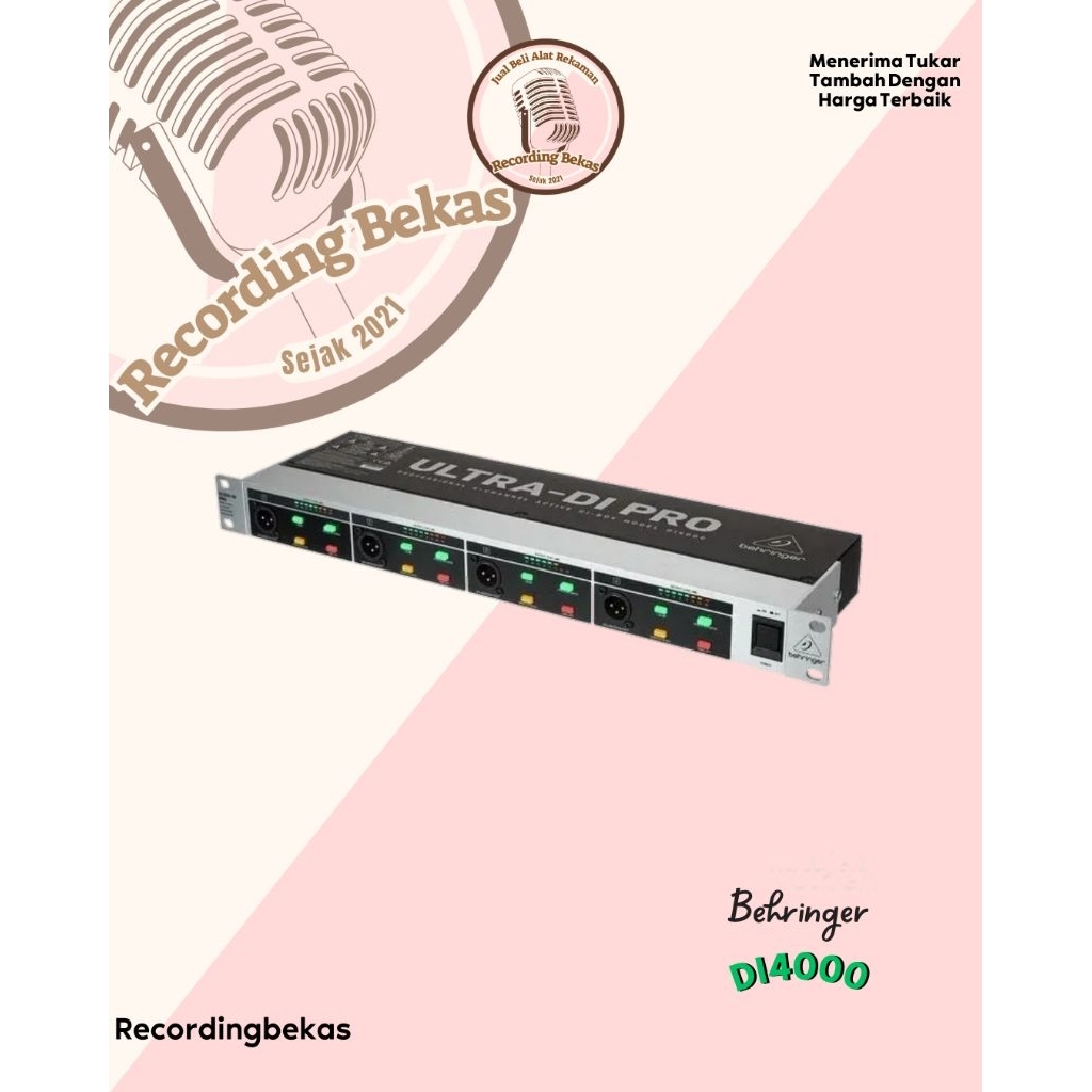 4 Channel Active Di Box BEHRINGER ULTRA DI 4000
