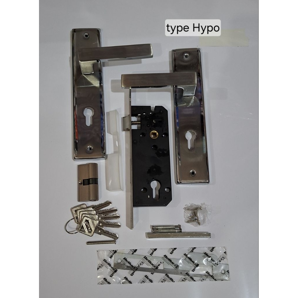 Kunci pintu set besar Belluci Hypo / gagang pintu set besar