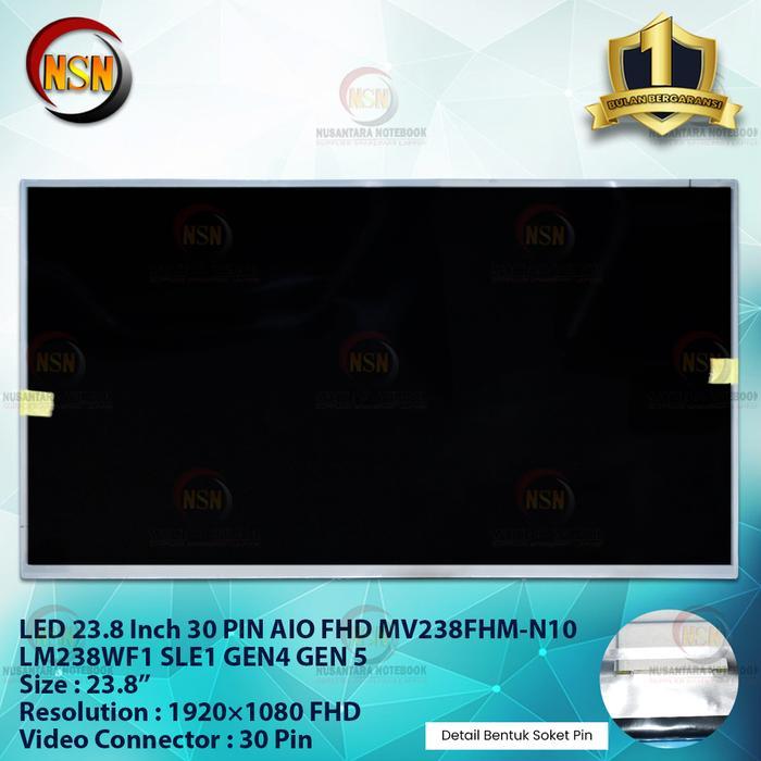 LED All In One 23.8 Inch 30 PIN FHD MV238FHM-N10 LM238WF1 SLE1 GEN4 GEN5
