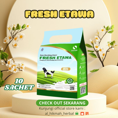 Susu Kambing Suplemen / Vitamin Penggemuk Badan Anak Dewasa Fresh Etawa Isi 10 Sachet