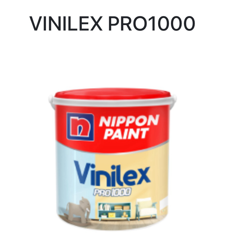 [PART III]Cat Tembok Interior Nippon Vinilex Pro 1000 4.5kg - Tahan Lama, Anti-Pudar, Cepat Kering