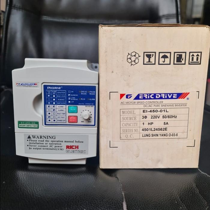 Inverter Eric Drive 1Hp 3Phase 220V Ei-450-01L 0,75Kw Economic Ac Co