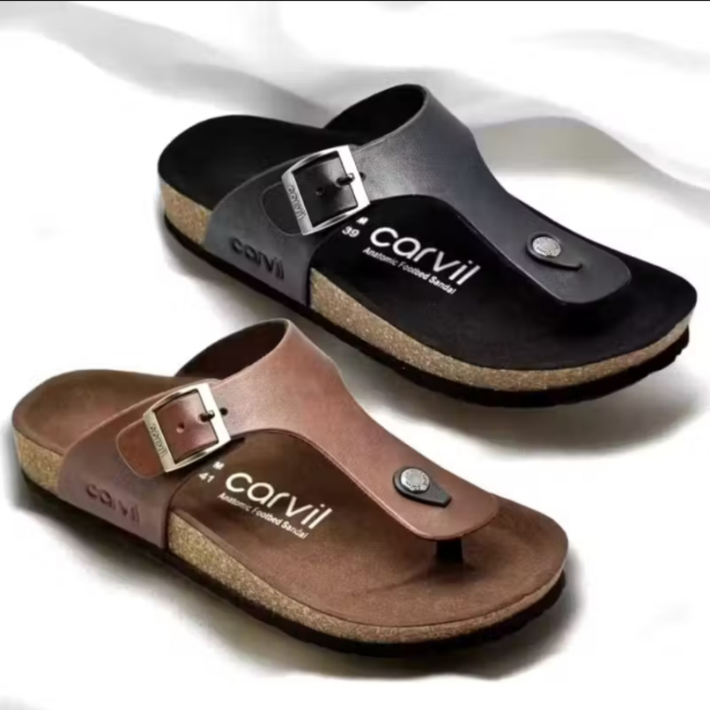 Sendal Casual Carvil Benzo 01 Sendal Jepit Pria Original Sendal Carvil Puyuh Size 38-43