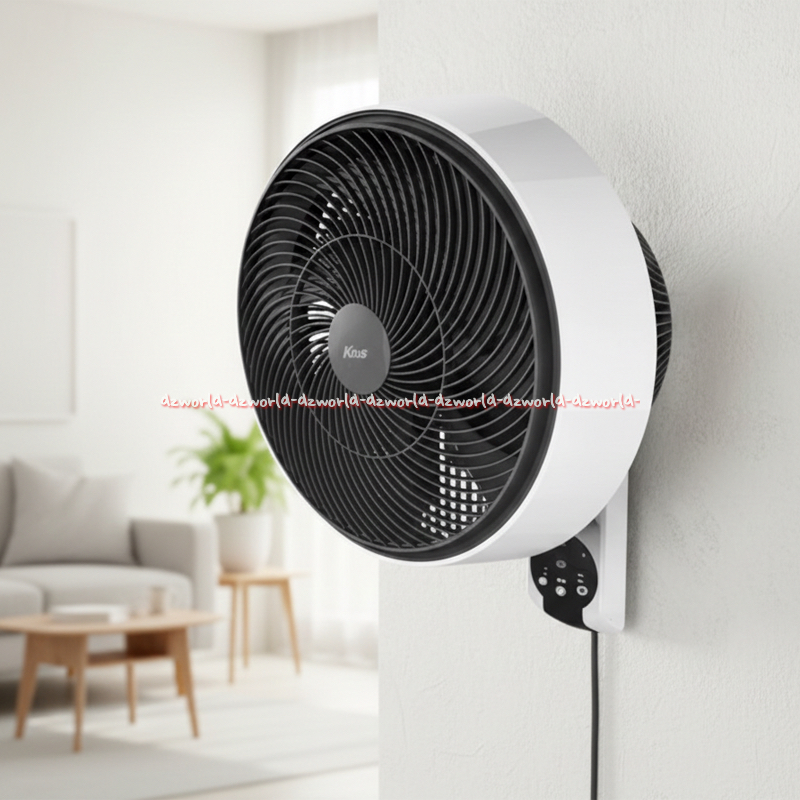 Kris Wall Fan White Remote 12inch Kipas Angin Dinding Putih Dengan Rimot Wallfan Krisbow Appliance P