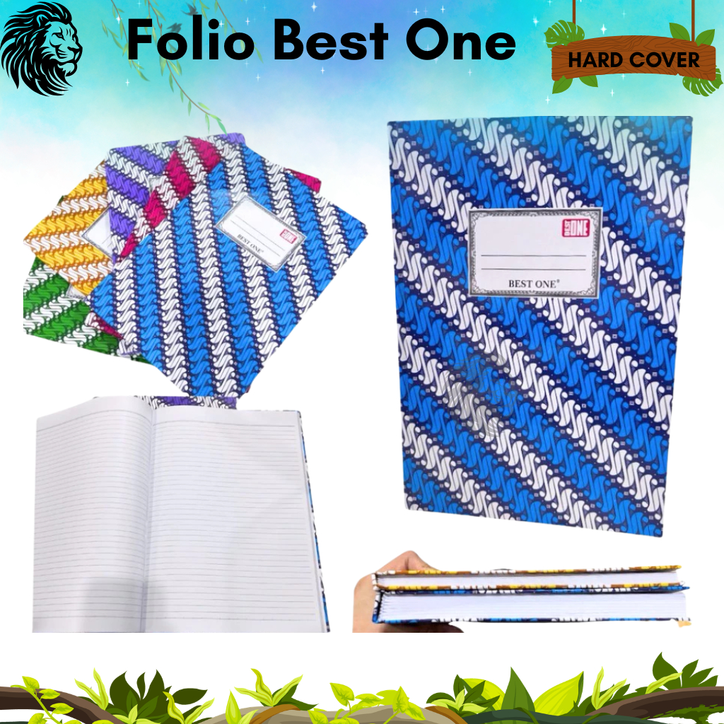 Buku Besar Folio Best One Hard Cover Garis – Buku Tulis Akuntansi Isi 100 / 200 Lembar