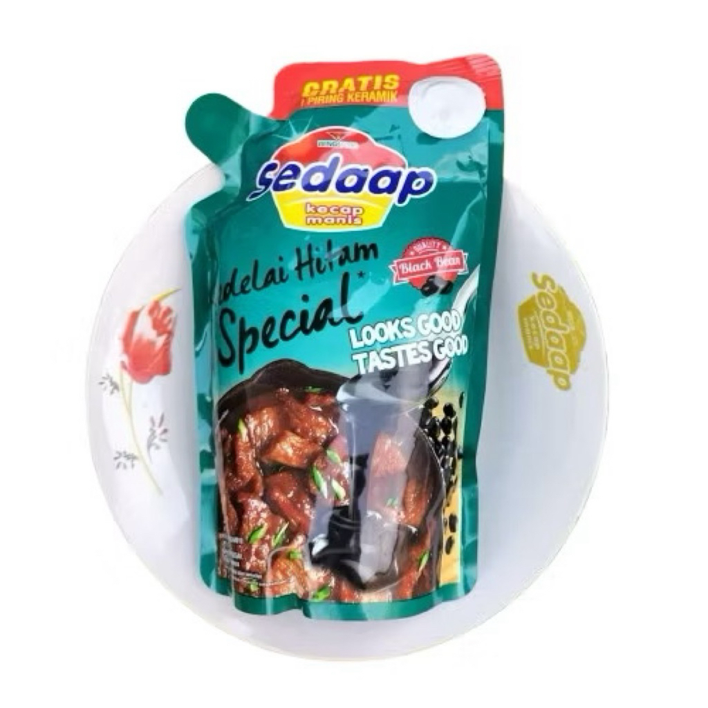 Kecap Sedap 520ml free Piring Keramik