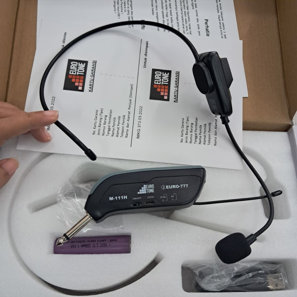 MIC BANDO WIRELESS EUROTONE M 111 H / MIC IMAM MASJID