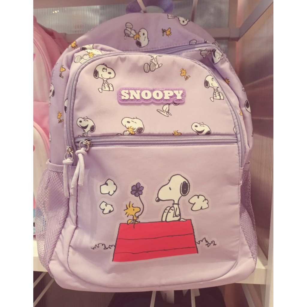 tas ransel sekolah karakter snoopy tas ransel anak karakter snoopy tas snoopy backpack miniso snoopy