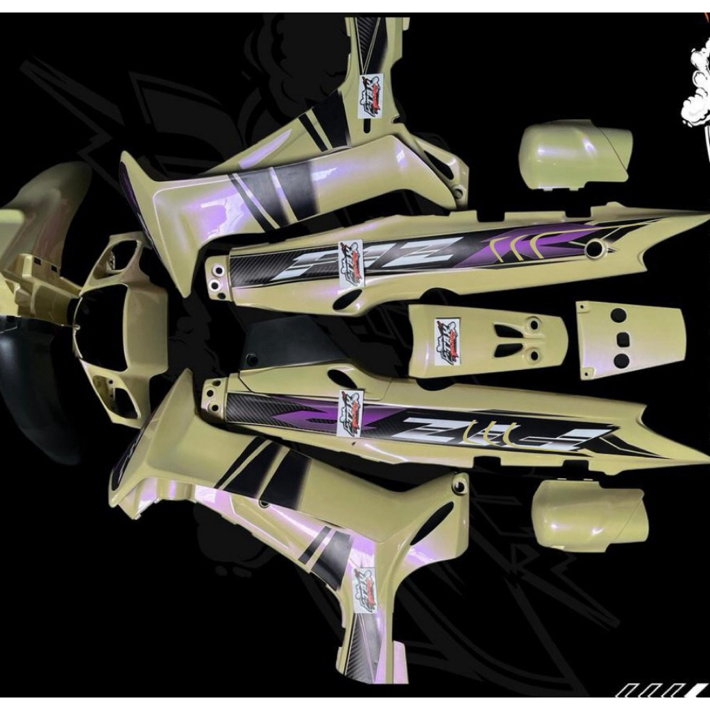 STRIPING FIZR KREM BODY 125Z VARIASI STIKER FIZ R