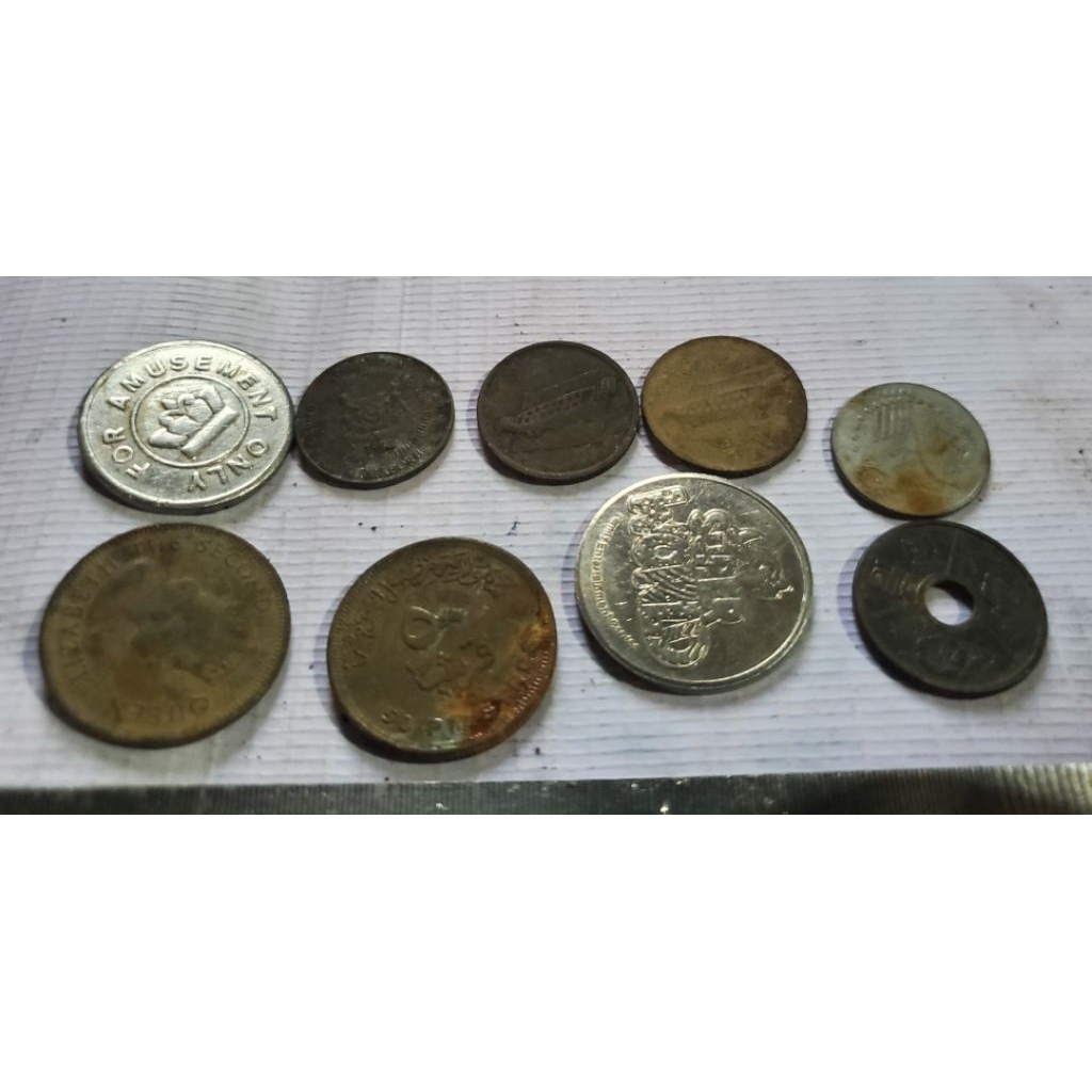 koin luar semua temuan sungai