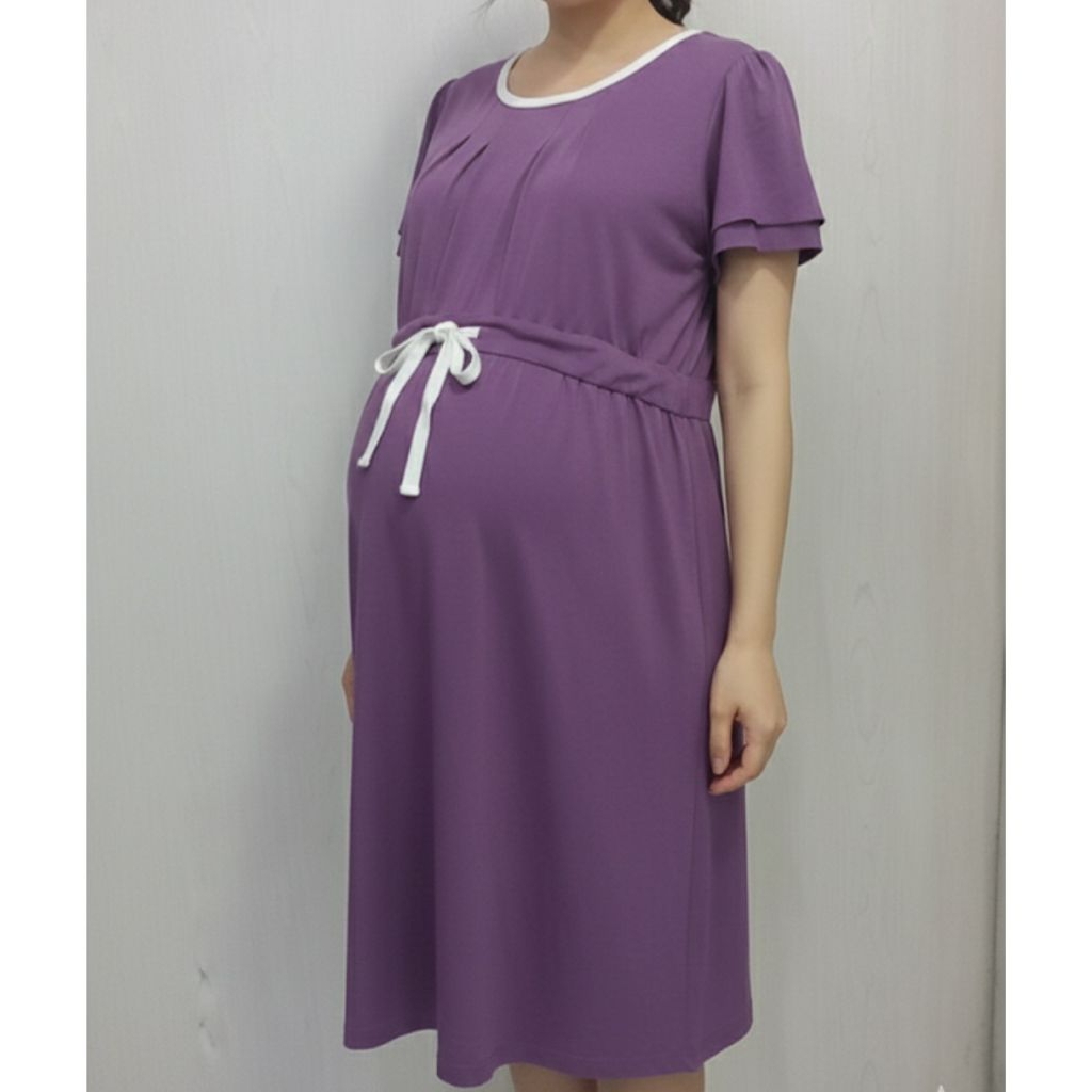 Dress Ibu Hamil Ungu Dress Kaos Ibu Hamil Baju Ibu Hamil Baju Hamil Dress Hamil