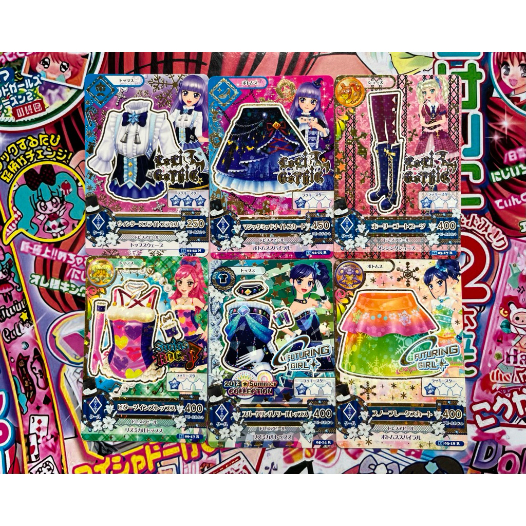 Kartu Aikatsu Loli Gothic Sumire Hikami Yurika  Todo Seira Otoshiro Aoi Kiriya Cool Satuan Futuring 