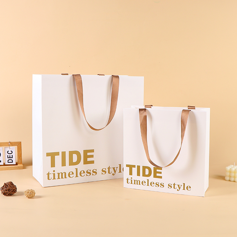 BagusBag Paper Bag Polos Putih Premium Ukuran S M | Tas Kertas Kado Goodie Bag Souvenir Hampers