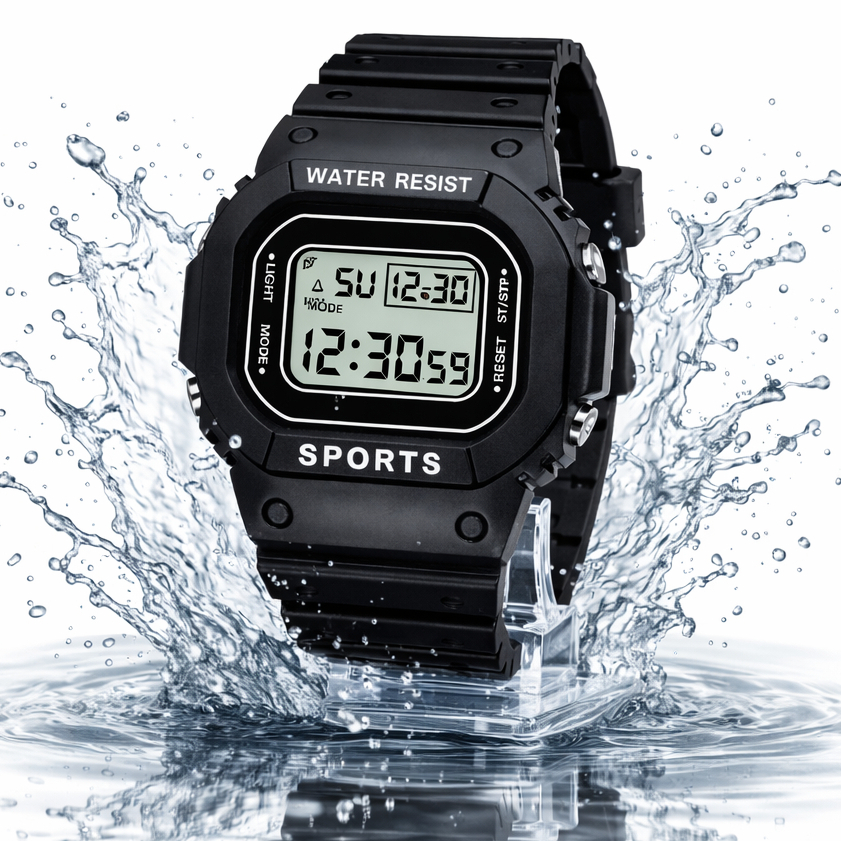 Jam Tangan Anak Laki Laki Sport Digital LED Anti Air