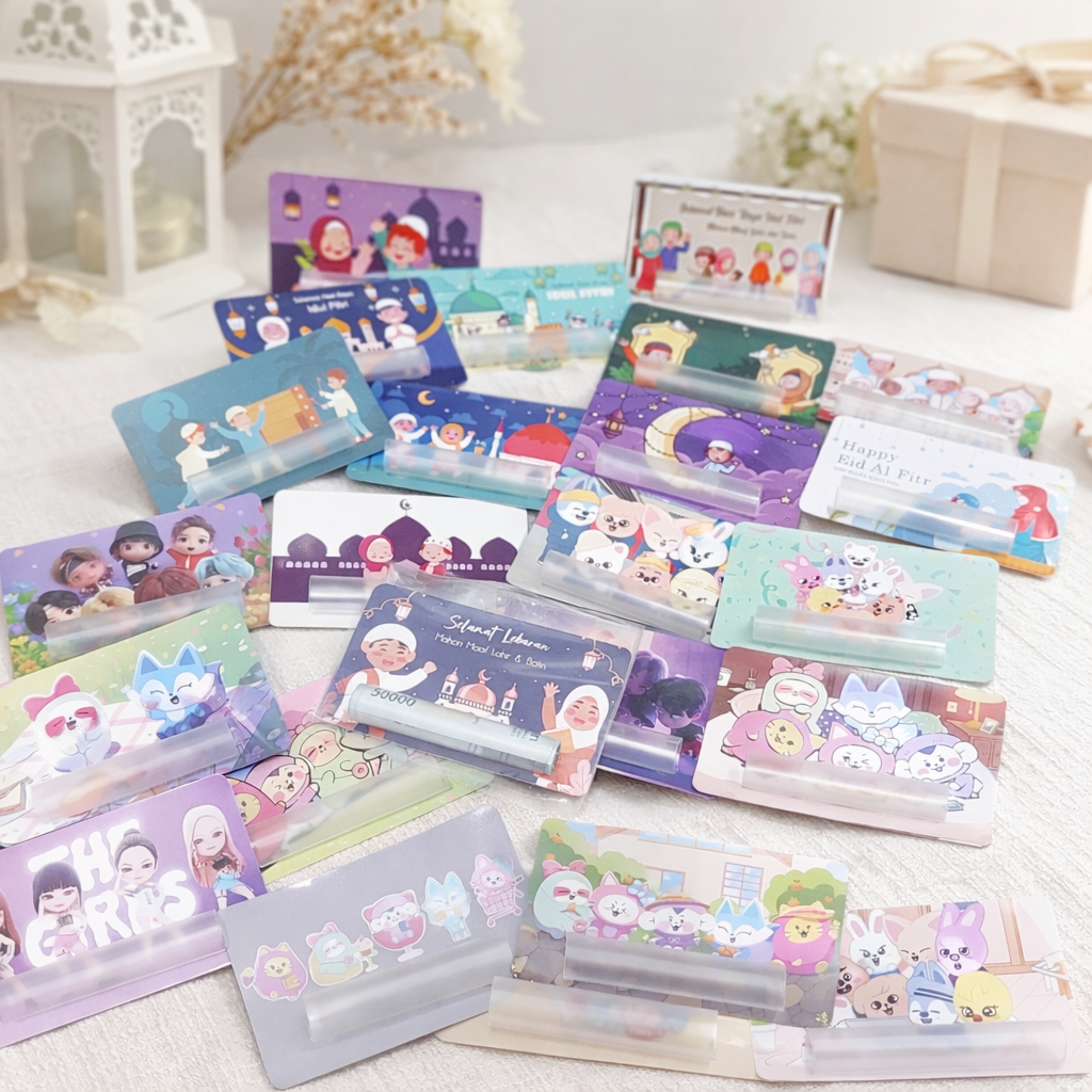[ISI 12 PCS] Lebaran Card | Kartu Lebaran | Amplop Lebaran Lucu | Kartu Lebaran | Amplop Sedotan